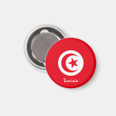 Tunesische vlag en Afrika - sport- en sportfans Magneet (Voorkant / Achterkant)