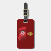 Tunesische vlag en wapenschild Patriottisch Tunesi Bagagelabel (Voorkant verticaal)
