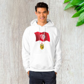 Tunesische vlag en wapenschild Patriottisch Tunesi Hoodie