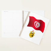 Tunesische vlag en wapenschild Patriottisch Tunesi Planner