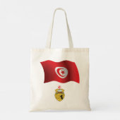 Tunesische vlag en wapenschild Patriottisch Tunesi Tote Bag (Achterkant)