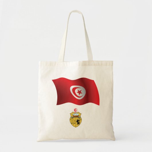 Tunesische vlag en wapenschild Patriottisch Tunesi Tote Bag (Voorkant)
