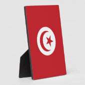 Tunesische vlag fotoplaat (Zijkant)