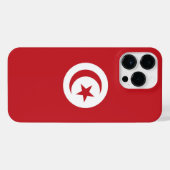 Tunesische vlag iPhone hoesje (Achterkant horizontaal)