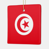 Tunesische vlag keramisch ornament (Links)