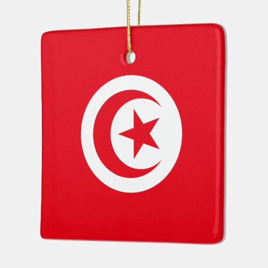 Tunesische vlag keramisch ornament (Links)