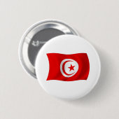 Tunesische Vlag Knop Ronde Button 5,7 Cm (Voorkant /achterkant)