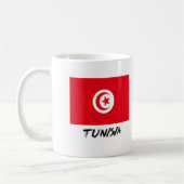 Tunesische vlag koffiemok (Links)