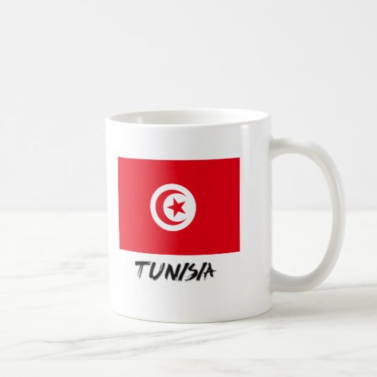 Tunesische vlag koffiemok (Rechts)
