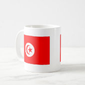 Tunesische vlag koffiemok (Voorkant links)