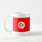 Tunesische vlag koffiemok (Links)