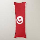 Tunesische vlag lichaamskussen (Voorkant Verticaal)