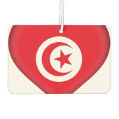 Tunesische vlag luchtverfrisser (Achterkant)