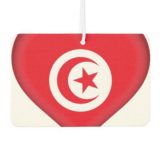 Tunesische vlag luchtverfrisser (Voorkant)