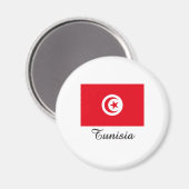 Tunesische vlag magneet (Voorkant / Achterkant)