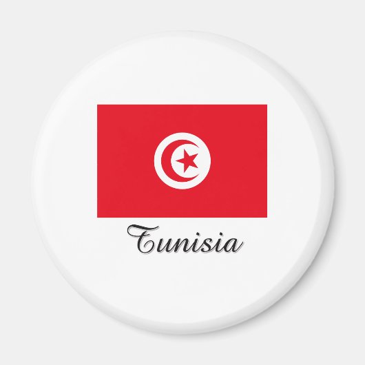 Tunesische vlag magneet (Voorkant)