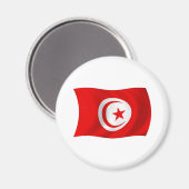 Tunesische vlag Magnet (Voorkant / Achterkant)