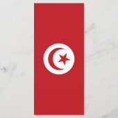 Tunesische vlag menu (Achterkant)