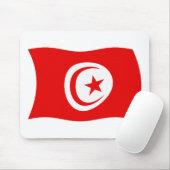 Tunesische Vlag Muismat (Met muis)