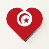 Tunesische vlag notitieboek (Achterkant)