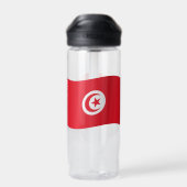 Tunesische vlag, patriottisch Tunesië Waterfles (Achterkant)