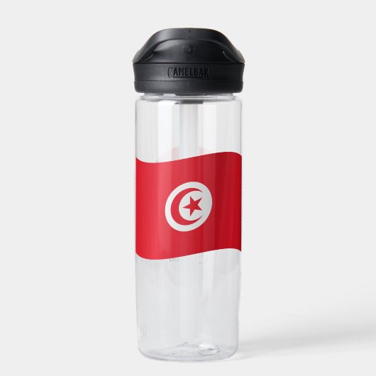 Tunesische vlag, patriottisch Tunesië Waterfles (Achterkant)