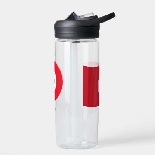 Tunesische vlag, patriottisch Tunesië Waterfles (Links)
