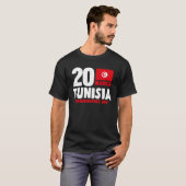  Tunesische vlag Patriottisch Tunesisch Onafhankel T-shirt (Voorkant volledig)