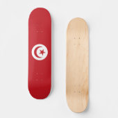 Tunesische vlag persoonlijk skateboard (Voorkant)