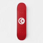 Tunesische vlag persoonlijk skateboard (Voorkant)