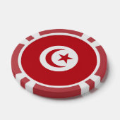 Tunesische vlag poker chips (Enkel)