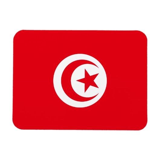 Tunesische vlag Premium Magnet Magneet (Horizontaal)