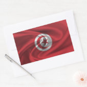 Tunesische vlag rechthoekige sticker (Envelop)