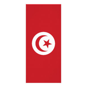 Tunesische vlag reclamekaart