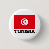 Tunesische vlag ronde button 3,2 cm (Voorkant)