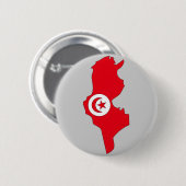 Tunesische vlag ronde button 5,7 cm (Voorkant /achterkant)