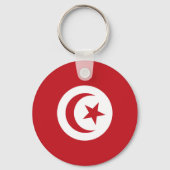 Tunesische vlag sleutelhanger (Voorkant)