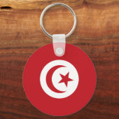 Tunesische vlag sleutelhanger (Voorkant)
