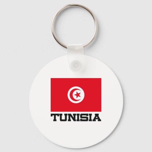 Tunesische vlag sleutelhanger (Voorkant)