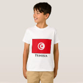 Tunesische vlag t-shirt (Voorkant volledig)