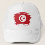 Tunesische vlag trucker pet (Voorkant)