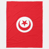 Tunesische vlag (Tunesië) (islamitische halve maan Fleece Deken (Voorkant)