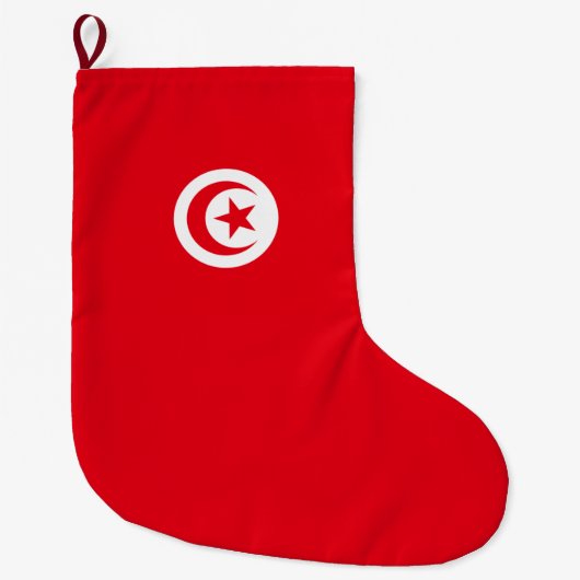 Tunesische vlag (Tunesië) (islamitische halve maan Grote Kerstsok (Voorkant)