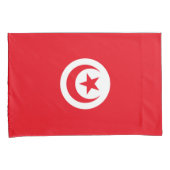 Tunesische vlag (Tunesië) (islamitische halve maan Kussensloop (Voorkant-Rechts)
