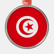 Tunesische vlag (Tunesië) (islamitische halve maan