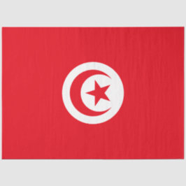 Tunesische vlag (Tunesië) (islamitische halve maan Tissuepapier