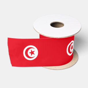 Tunesische vlag & Tunesië reizen, vakantie/sport Satijnen Lint