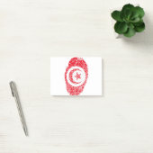 Tunesische vlag Vingerafdrukland Pride Post-it® Notes (Kantoor)