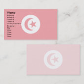 Tunesische vlag visitekaartje (Voorkant / Achterkant)