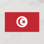 Tunesische vlag visitekaartje (Voorkant)